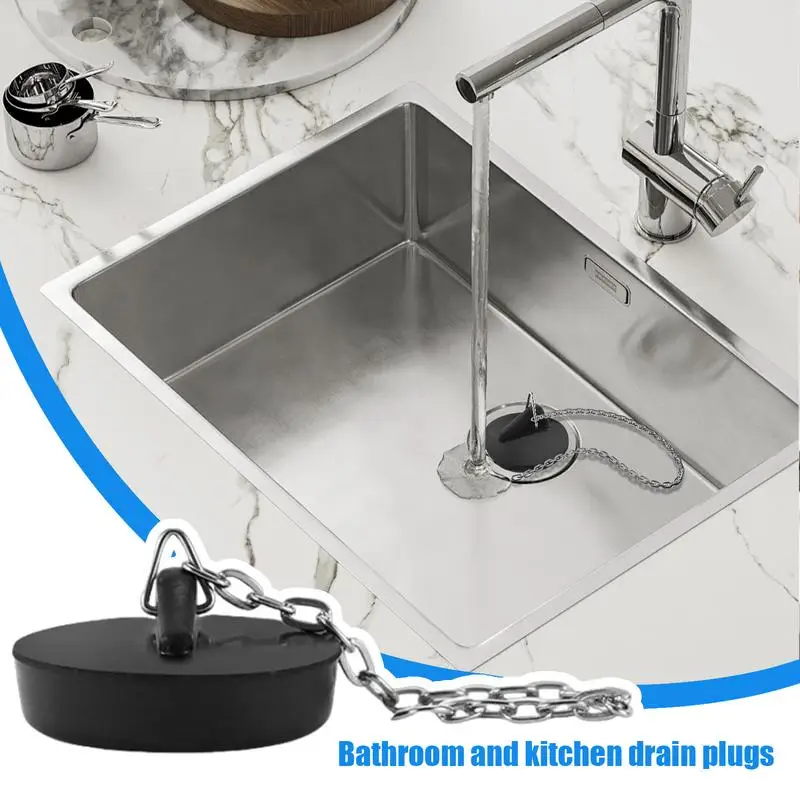 Bath Sink Plugs Multipurpose Leak-Proof Sink Plug Household Portable Sink Stoppers Wear-Resistant Drain Stoppers For Bathroom