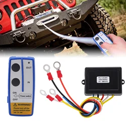Universal Winch Wireless Remote Control Switch Kit with Receiver 12V 24V for Truck Jeep ATV SUV
