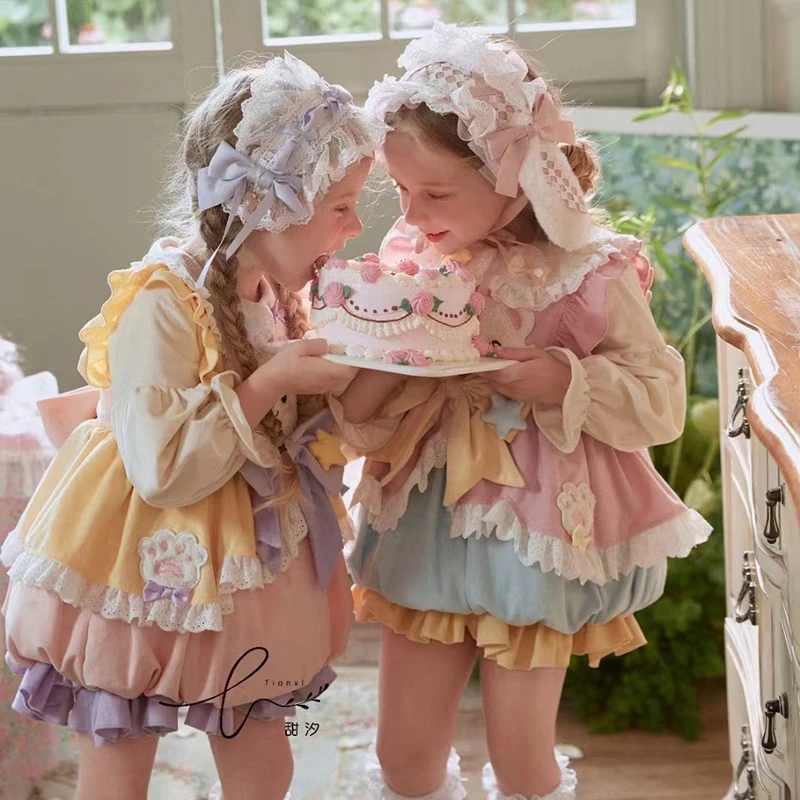 spring-children's-treasure-cute-first-birthday-fluffy-bow-princess-sweet-dress-flower-girl-dresses-party-dress-for-kids-girl