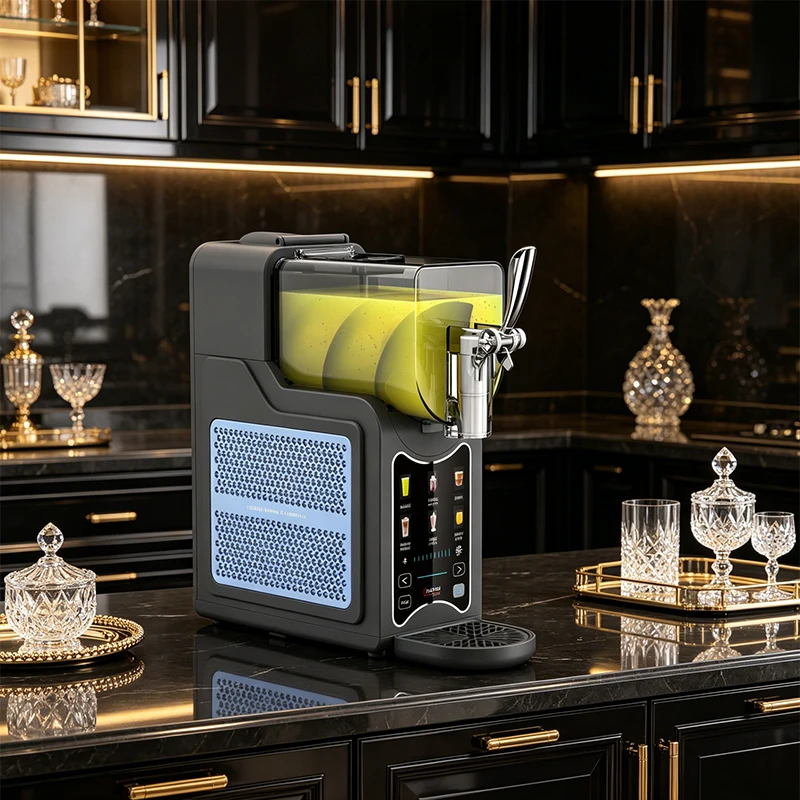 Portable mini electric automatic 2.6 liter soft slush machine, suitable for home, RV, outdoor use