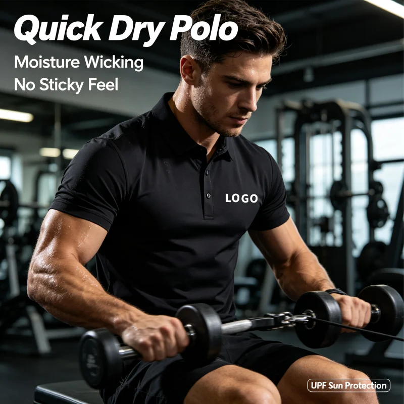 Quick Dry Travel Polo Shirt Fast Drying Vacation Beach Swim After Lightweight Packable