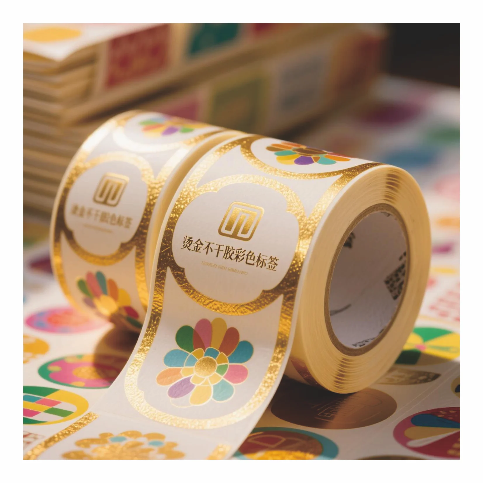 

Mirror Effect Gold Stickers That Create A Striking Visual Impact Instantly