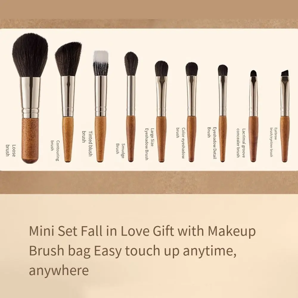 Highlighter Eyebrow Beauty Eyelash Brush Blush Concealer Brush Loose Powder Brush Mini Size Makeup Brush Set Eye Shadow Brush