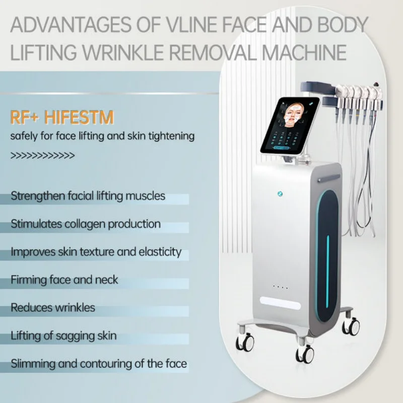 Professional Facial Electrostimulation Emrf Face Ems RF Face Lifting Machine PEFACE Sculpt Face Pads Massager Device