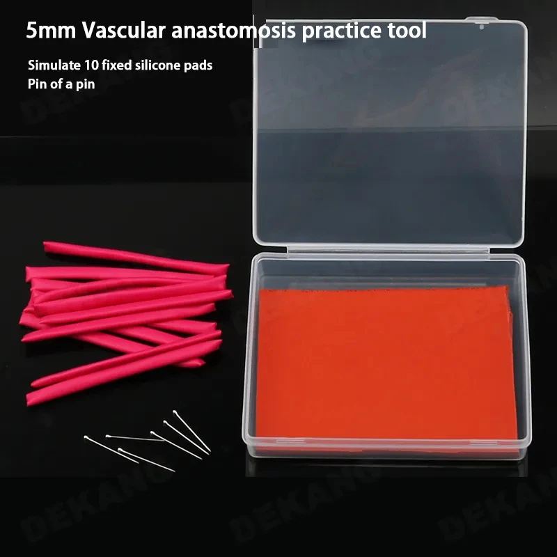 Simulación de Anastomosis de extremo a extremo para microcirugía, vasos sanguíneos, medición de 2mm, 5mm, habilidades de sutura, modelo de entrenamiento, ejercicios vasculares