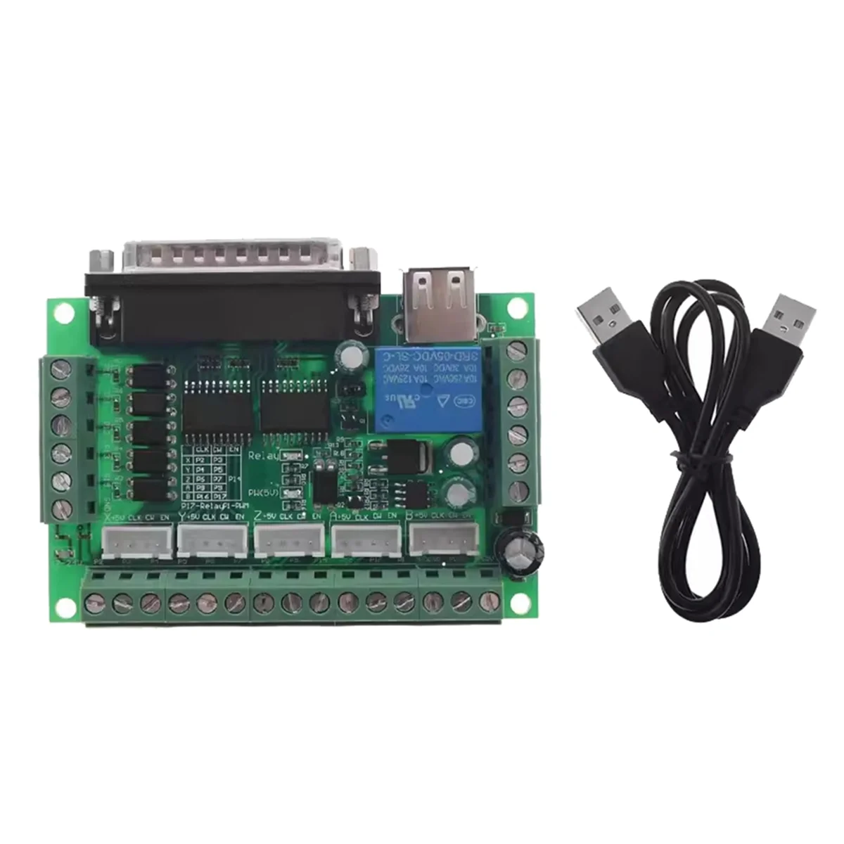 

MACH3 Engraving Machine 5 Axis CNC Breakout Board with Optical Coupler for Stepper Motor Drive Controller