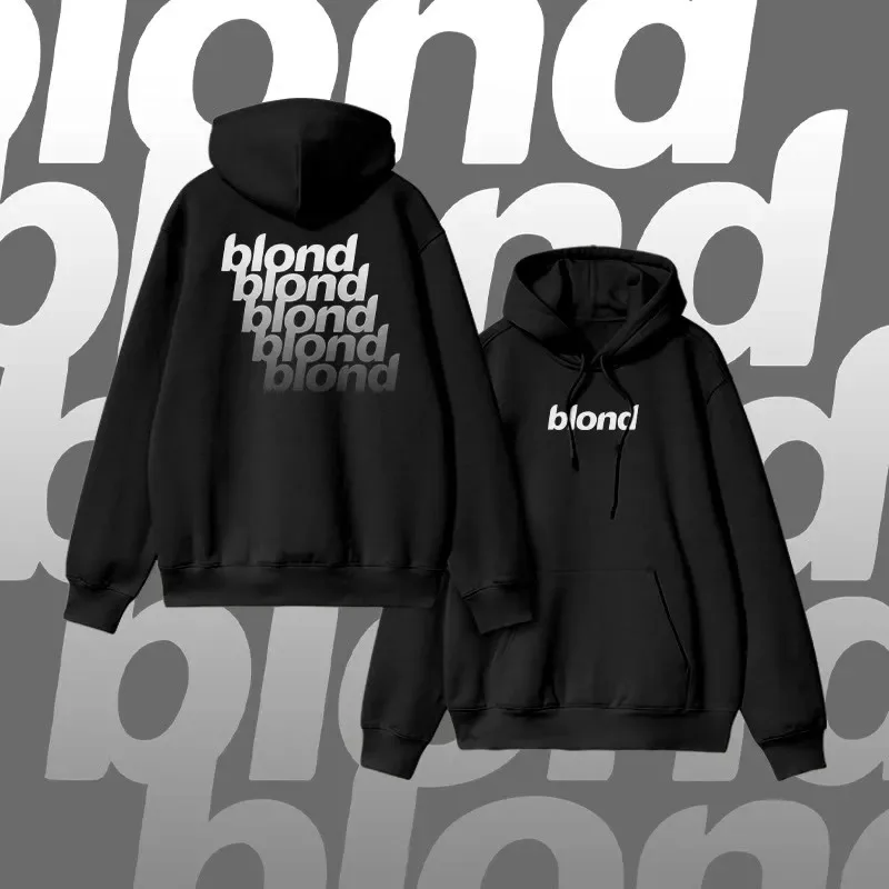 

2025 Autumn and Winter 100% Cotton Ombre Blond Print Hoodie High-end Luxury Is for Both Men and Women Top Y2k