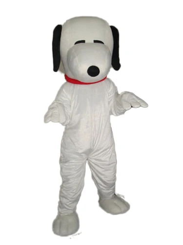 Nuovo personaggio adulto bianco cane mascotte Costume Halloween natale vestito pieno corpo puntelli vestito mascotte Costume