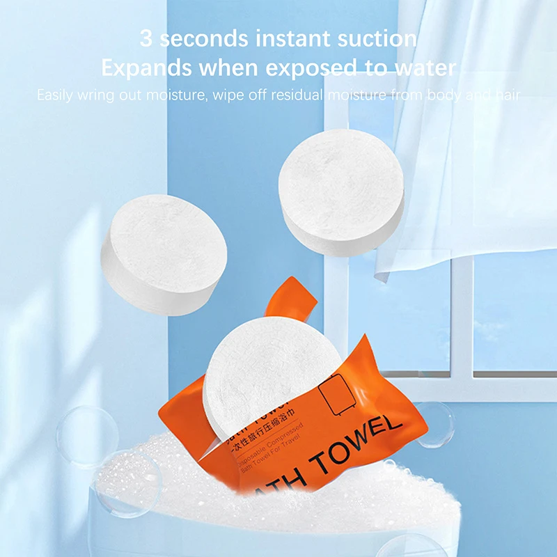 70x140cm Large Disposable Bath Towel Portable Travel Compressed Towel Quick-Drying Towel Essential Shower Washable Towel