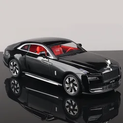 1:24 Rolls Royces Spectre Alloy New Energy Car Model Diecast Metal Luxy Car Charging Vehicle Model Sound and Light Kids Toy Gift