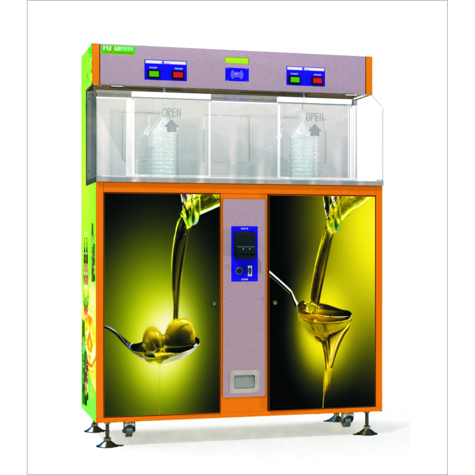 

Double Outlets Olive Oil Vending Machine