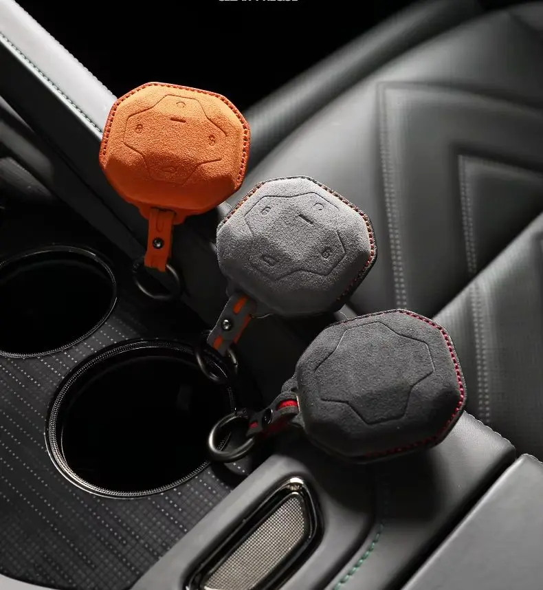 Suede car key case cover shell For Chery JETOUR DASNG IDM Jetour T2 Traveler Dashing X-1 Plus DTC 2022-2024 car accessories