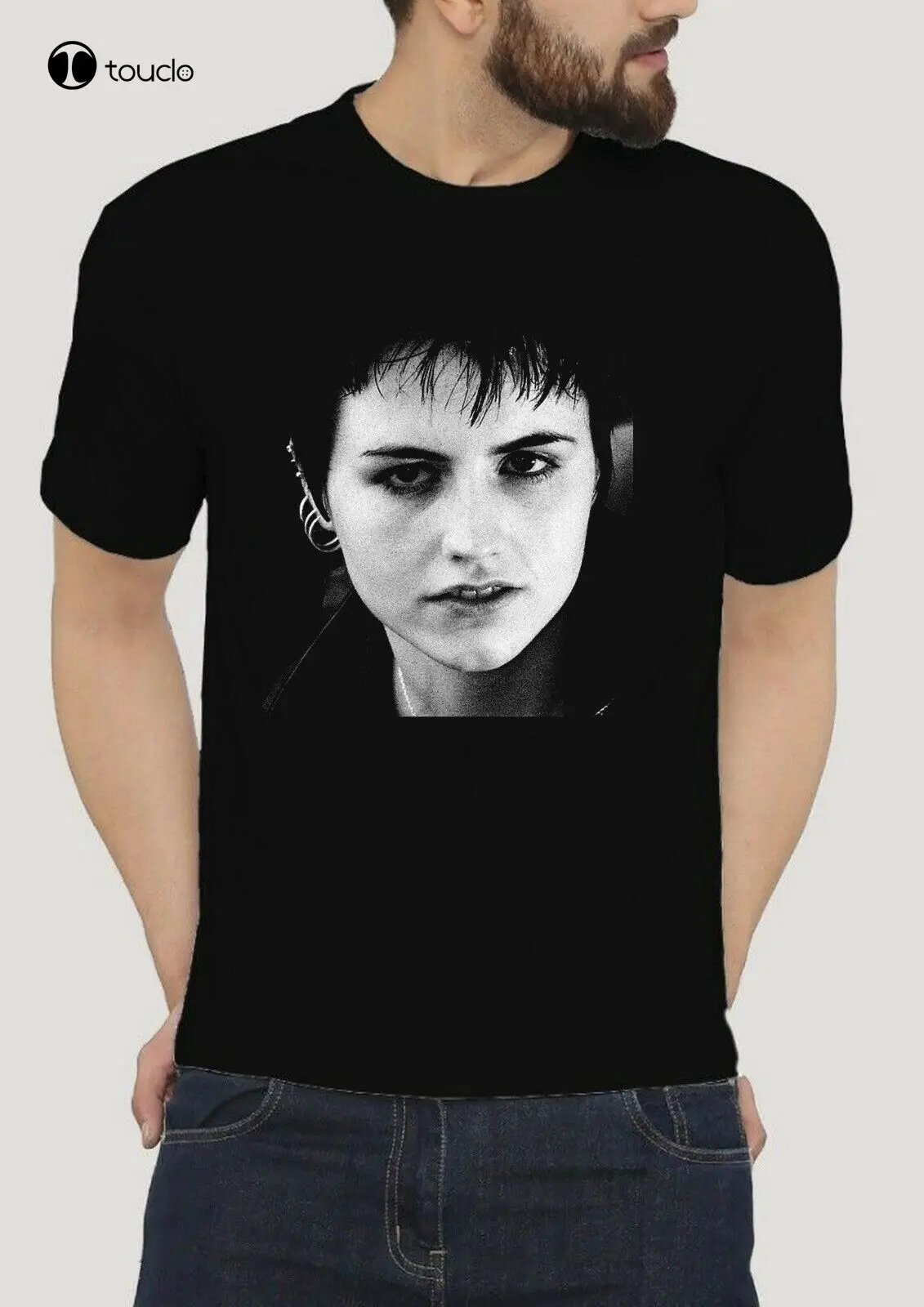 Dolores O'Riordan Black High Quality Printing T Shirts 100% Combad Tee Shirt Custom aldult Teen unisex fashion funny new unisex