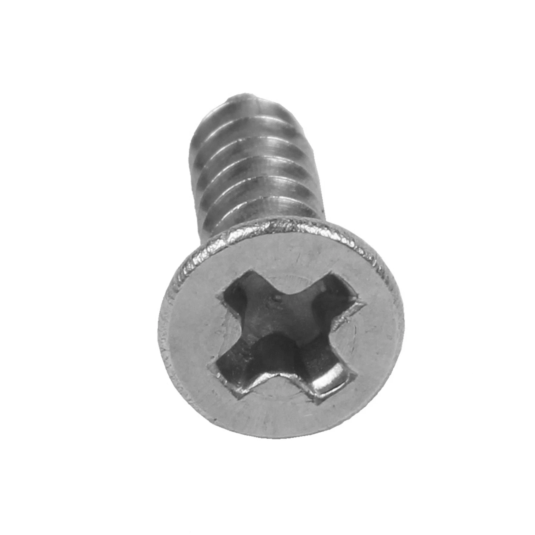 DT17 200X Stainless Steel Flat Head Self-Tapping Screw 12x3mm, Phillips Drive Silver Screws for Wood Plastic Metal