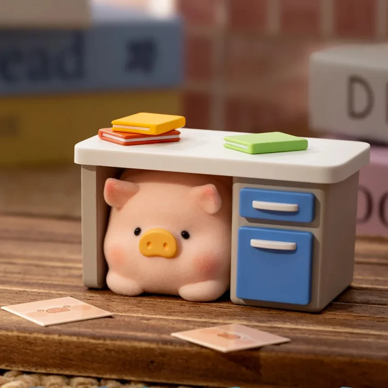 LuLu Pig Blind Box Collectible  Figurine Office Theme Trendy Art Toy Desktop Decoration Display  Gift  For Collectors view 5