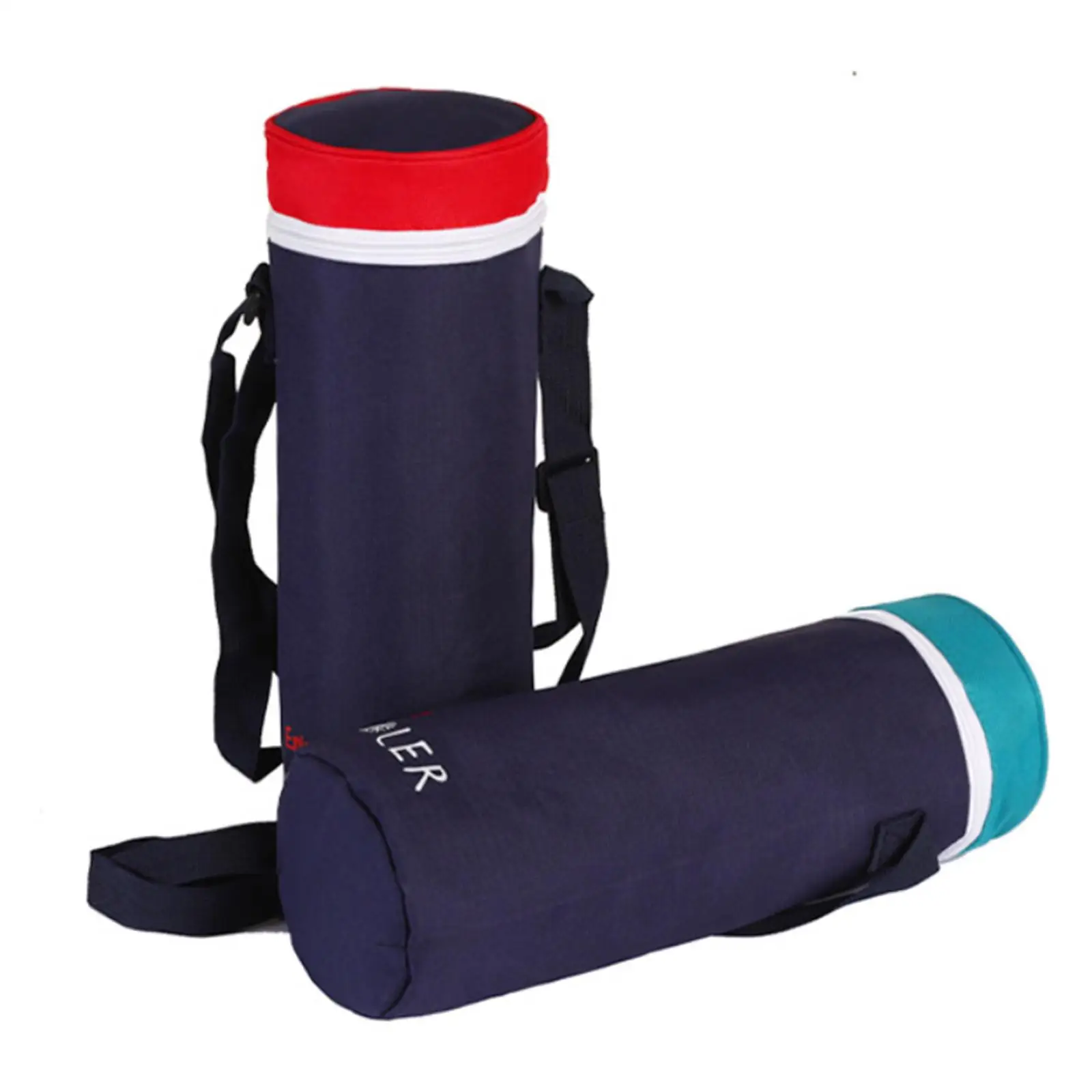 Insulated Water Bottle Carrier Bag with Adjustable Shoulder Strap Cooler Bag Oxford for Running Climbing Travel Picnic