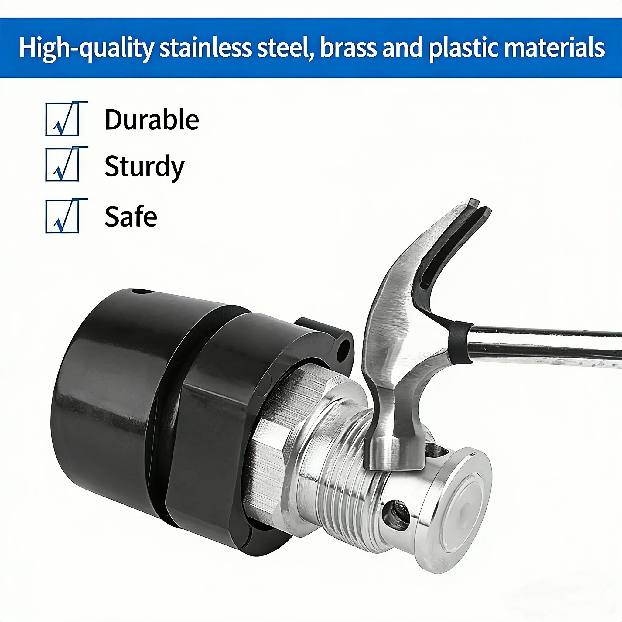 

Universal Airless Sprayer Return Valve Assembly, Bypass Valve Repair Kit for Airless Paint Sprayers, Durable Sprayer Accessory