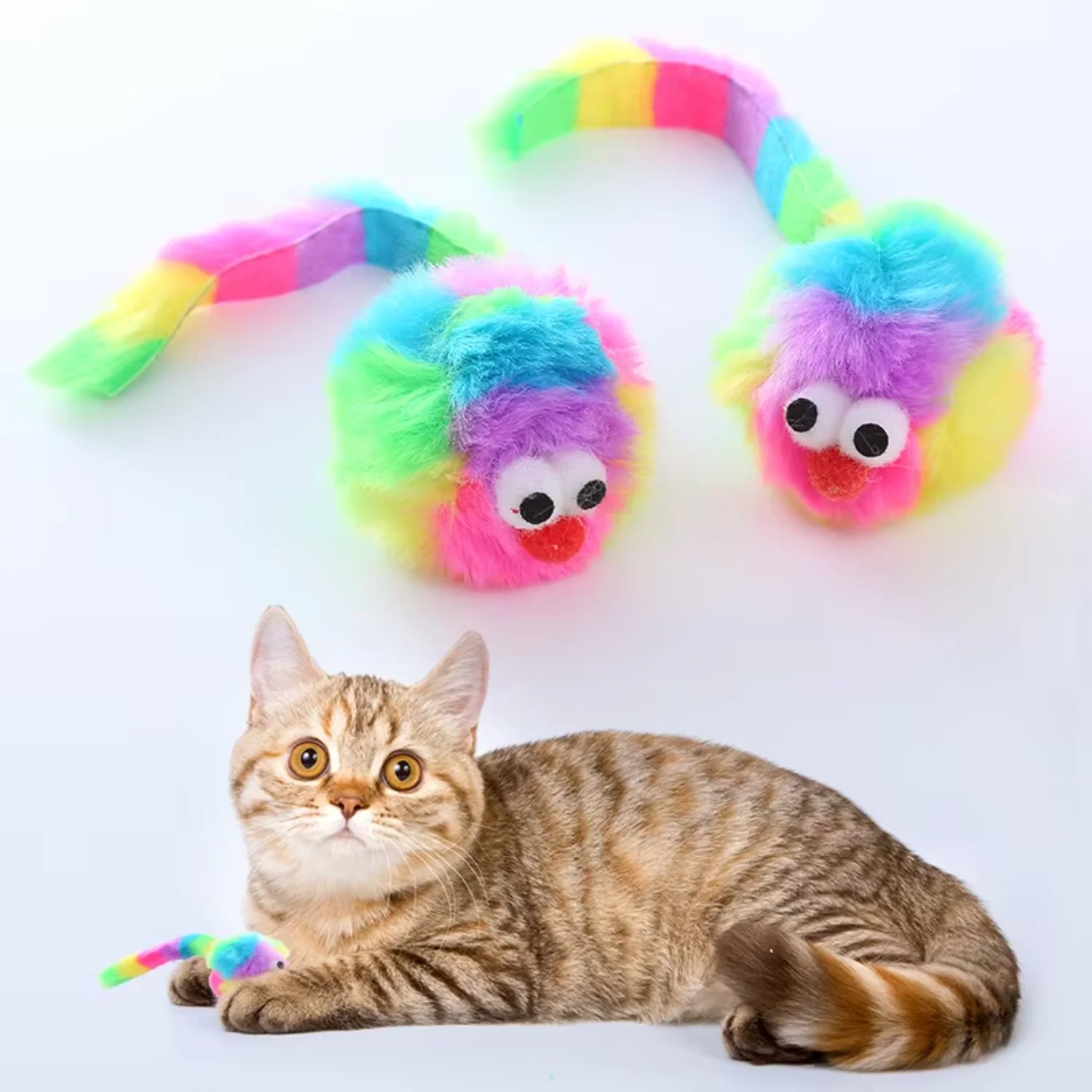 2024   Mouse Toy Built-in Sound Device Bite-Resistant Cat Products  Interactive Catnip Toy for Cats