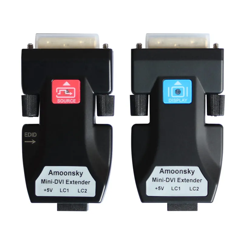 Volle HD DVI Fiber Extender DTR2L 2 LC Port Fiber Extender Sender Empfänger Unterstützung Einzigen Multi Modus