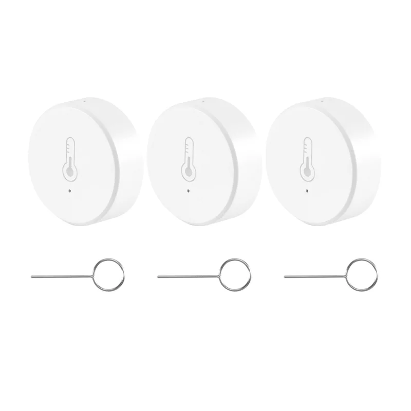 【Popular】Tuya Smart Zigbee 3.0 Smart Temperature And Humidity Sensor Battery Powered Security With Tuya Smart Life App Alexa