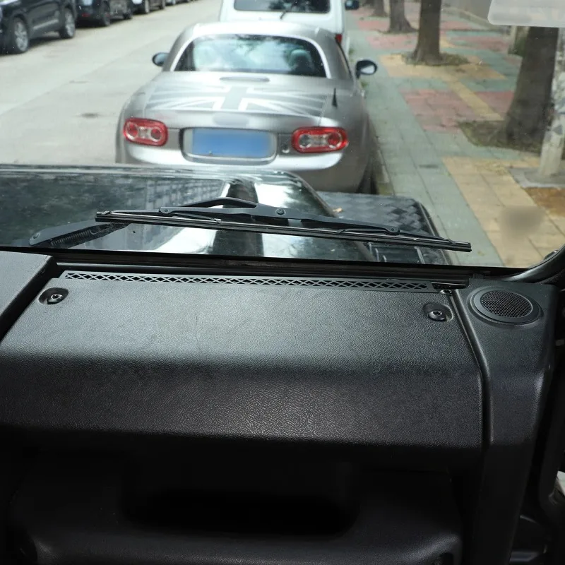 

For Landrover Defend 90 110 130 2004-19 Aluminum Alloy Black Dashboard Air Outlet Vent Frame Cover Trim Interior Car Accessories