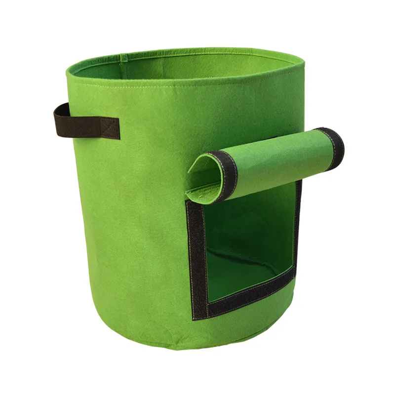 Hot breathable felt planting bag non-woven plant bucket Felt plant bag felt non-woven planting bucket