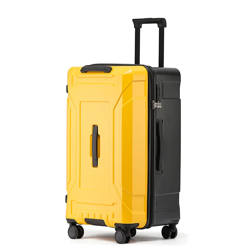 Grande Capacidade Senha Bagagem Carry-On Freio Amortecimento Pull Rod Trolley, Mala Esportiva, Engrossado Bagagem de Viagem, Japão