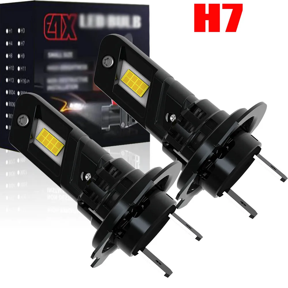 

2 шт. светодиодные лампы H7 PX26d Canbus для автомобилей, белые, для фар головного света, высокой мощности, противотуманные, 64210 64210NL 64210NBS 64180L PY26d-1 H18