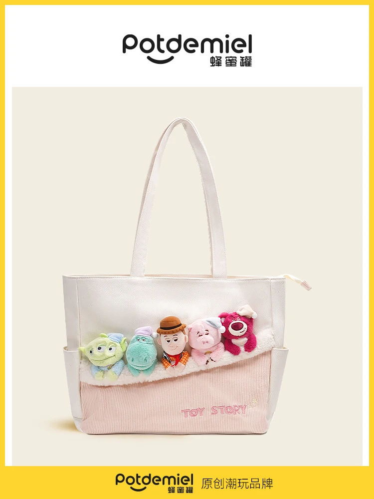 Oficjalna torba Disney Potdemiel Honey Pot, torba na ramię z motywem Leśnego Stołu, Kubuś Puchatek, urocza torba na laptopa, prezent, bestseller