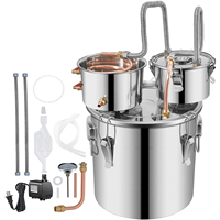 SucceBuy 12L 20L 30L Alcohol Distiller Machine Beer Brewing Equipment DIY Wine Moonshine Apparatus Dispenser Kit