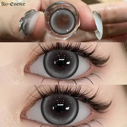 Bio-essence Black Big Eyes Contact Lenses Yearly Black Lenses 14.5MM Fashion Lens Korean Fashion Lenses 2PCS