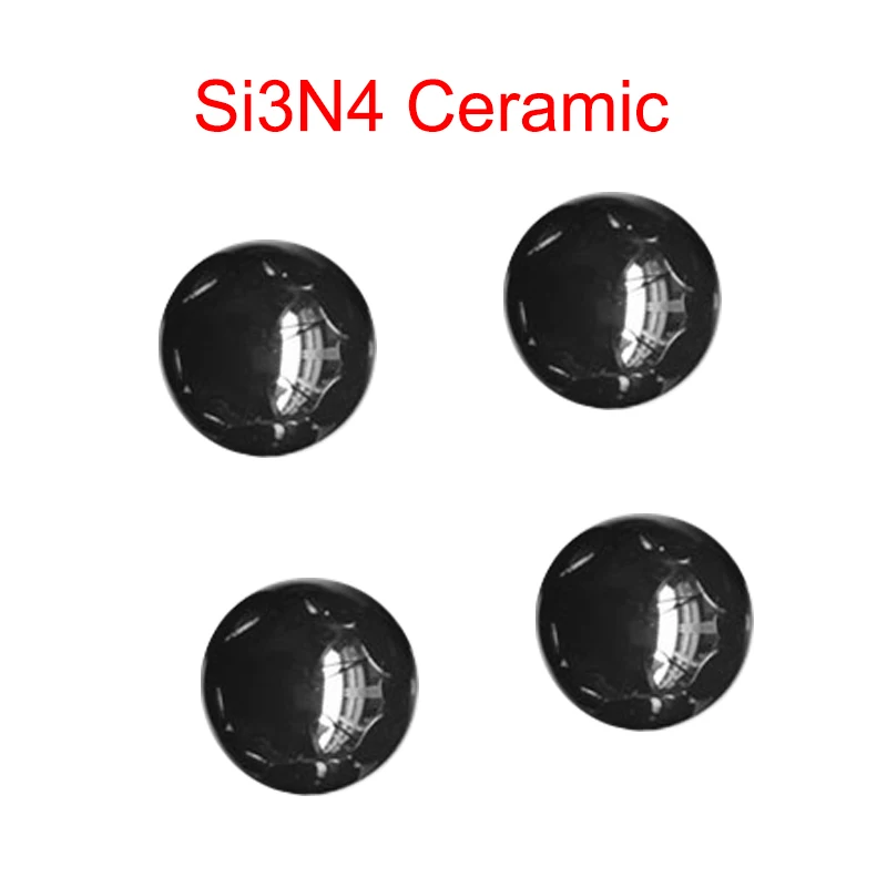 3.969mm 4.5mm 4.763mm 5mm 5.556mm 5.953mm Diameter G5 Black HV1400 Hard Rigid Si3N4 Ceramic Valve Pump Bearing Solid Bead Ball