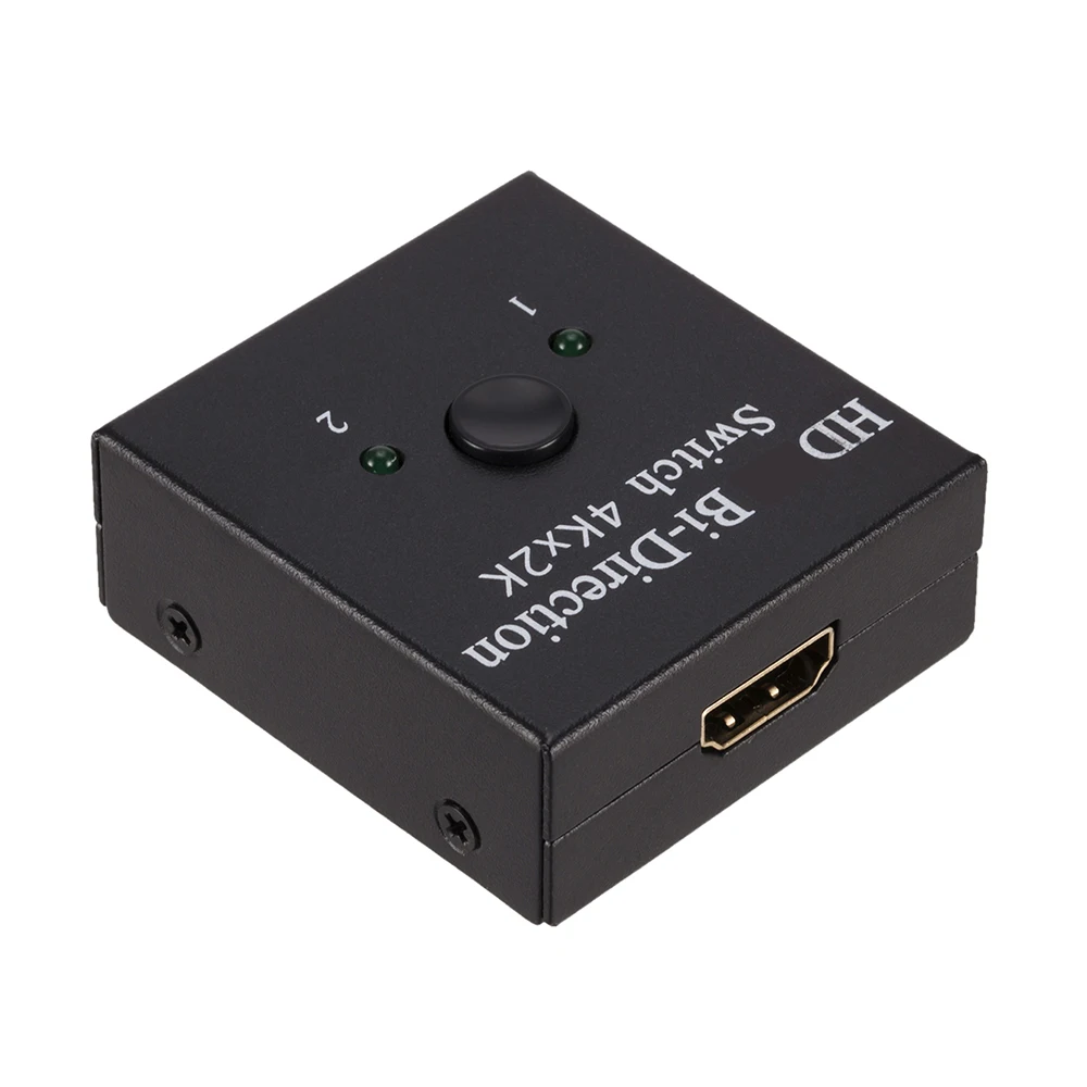 4K HD Switch HDMI-compatible Splitter KVM 1x2/2x1 HD Switcher Bi-Direction 2 Input 1 Output for TV Box Switcher Adapter