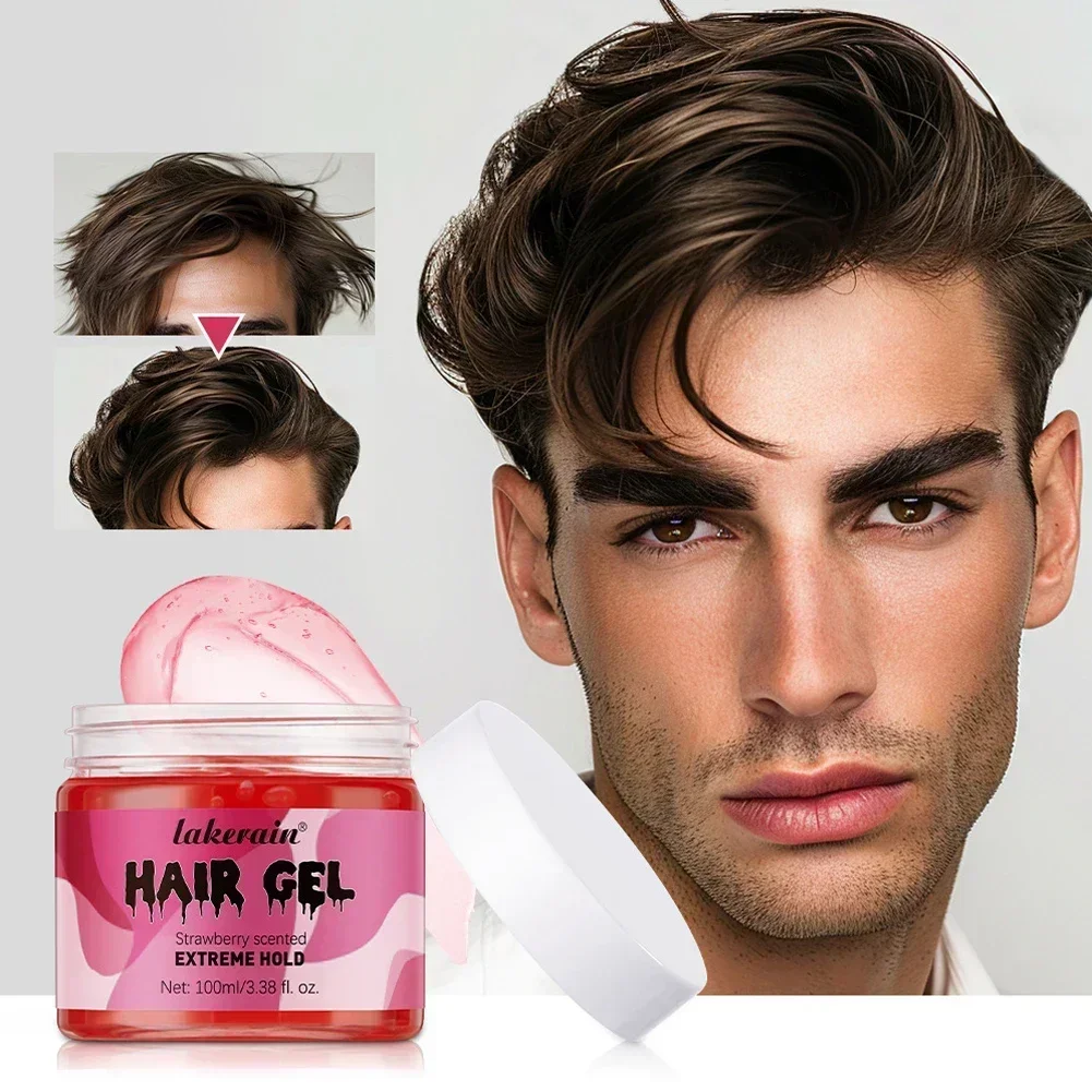 100ml Hair Styling Wax Cream 24 Hour Strong Hold Non-greasy Smoother Edge Tamer Pomade Edge Control Gel Hair Gel