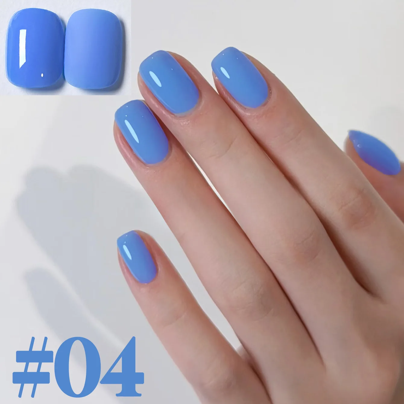 

1pcs ZH Summer Blue Gel Nail Polish 2025 New Whitening Popular Haze Blue Klein Blue Nail Art Nail Supplies Nail Shop Exclusive