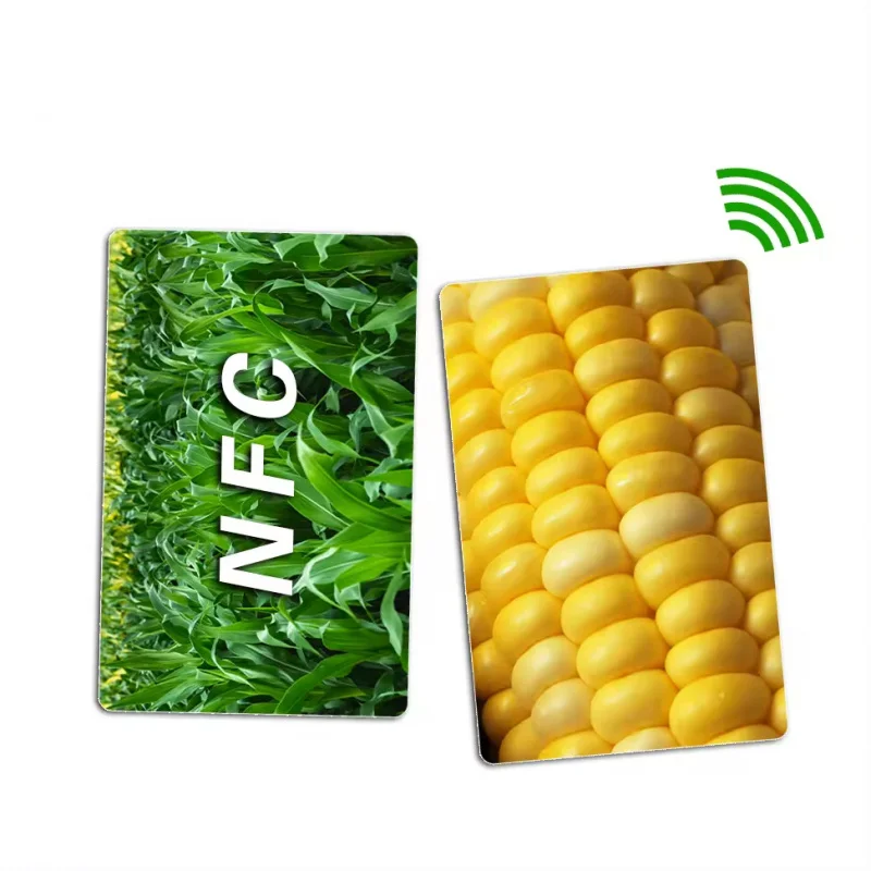 Customized RFID Corn Material Biodegradable PVC Card PLA Recyclable Material NFC Card Business Card Membership Card