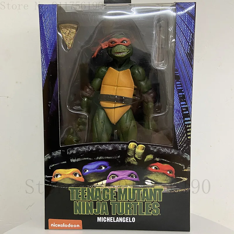 Film NECA Mutant Ninja Turtles Actionfigur Raphael Donatello Michelangelo Leonardo Shredder Krang Figuren Spielzeug – Detail 15