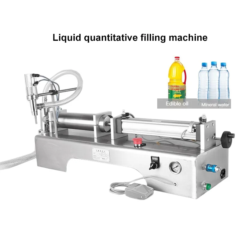 

5-5000 mL Commercial Pneumatic Liquid Filler Machine Food Beverage Oil Water Juice Honey Liquid bottle Filling