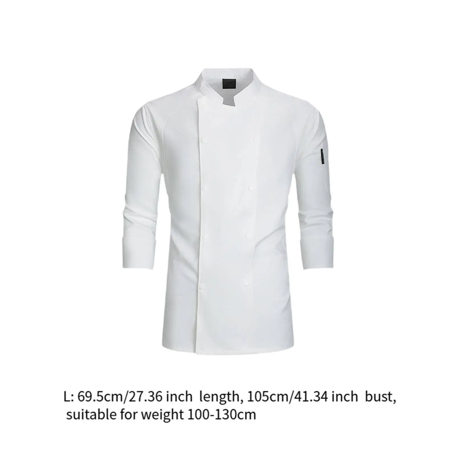 Koksjas Comfortabel voor Heren Dames Oberkleding Kookkleding Werkkleding L