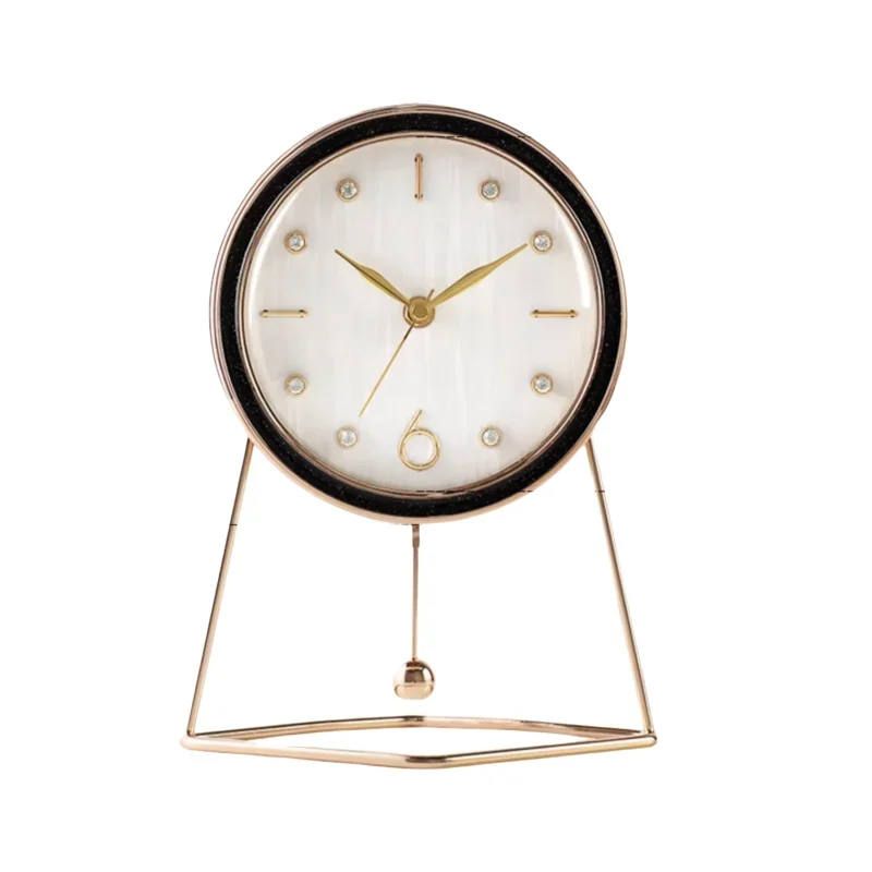 

Luxury Lounge Clock Silent Mute Modern Desk Clock for Living Room Creative Home Decor Piece 탁상용 시계 Настольные Часы