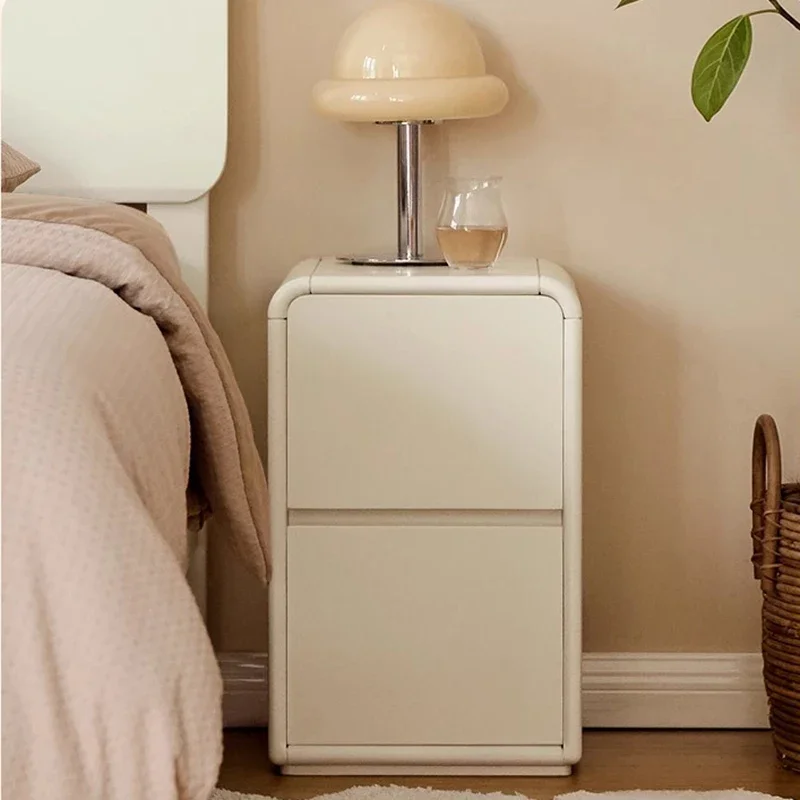 خزانة أنيقة ومبتكرة لغرفة النوم وغرفة المعيشة العصرية وموفرة للمساحة وخزانة زاوية بيضاء أثاث حديقة Mesitas De Noche