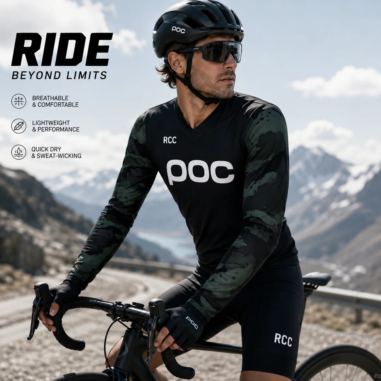 POC 2026 Männer Radfahren Motocross Jersey Downhill Mountainbike DH Hemd MX Motorrad Kleidung Ropa für Jungen MTB T-Shirts