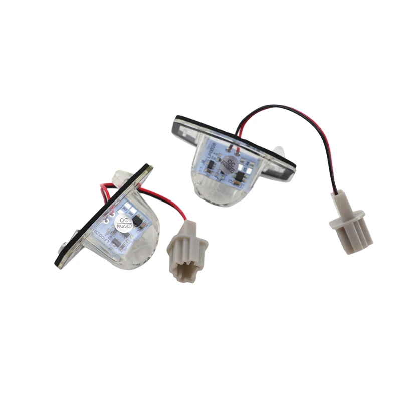 2PCS Rear Tail Number Plate Lamp Upgrade Lighting Assembly Error Free for Honda Crv Fit Odyssey Jazz Hrv Frv CR-V Stream
