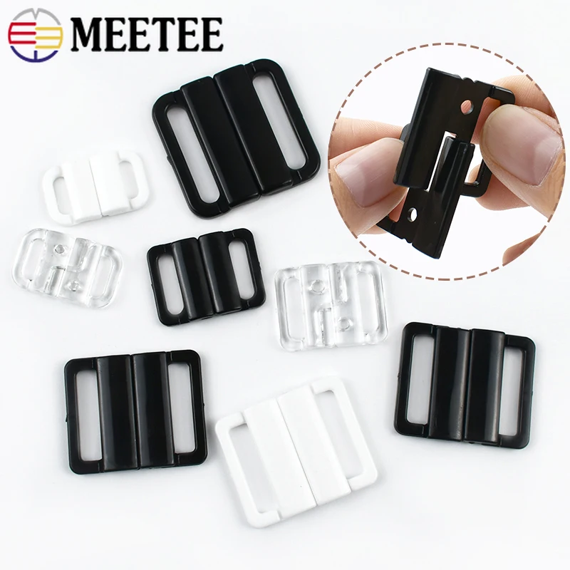

20/50/100Sets 10-25mm Plastic Bra Buckles Underwear Shoulder Strap Resin Closure Buttons Clothes Hook Buckle DIY Accessories