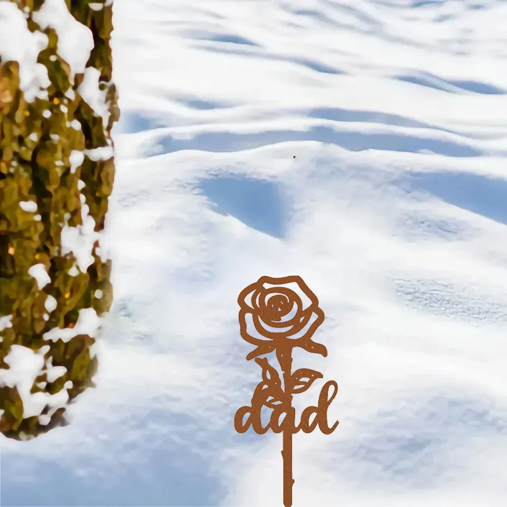 Alluring Rose Graveyard Decor – Add Appeal with Elegance. Appealing Rose Stake. Sympathy Grave Decor