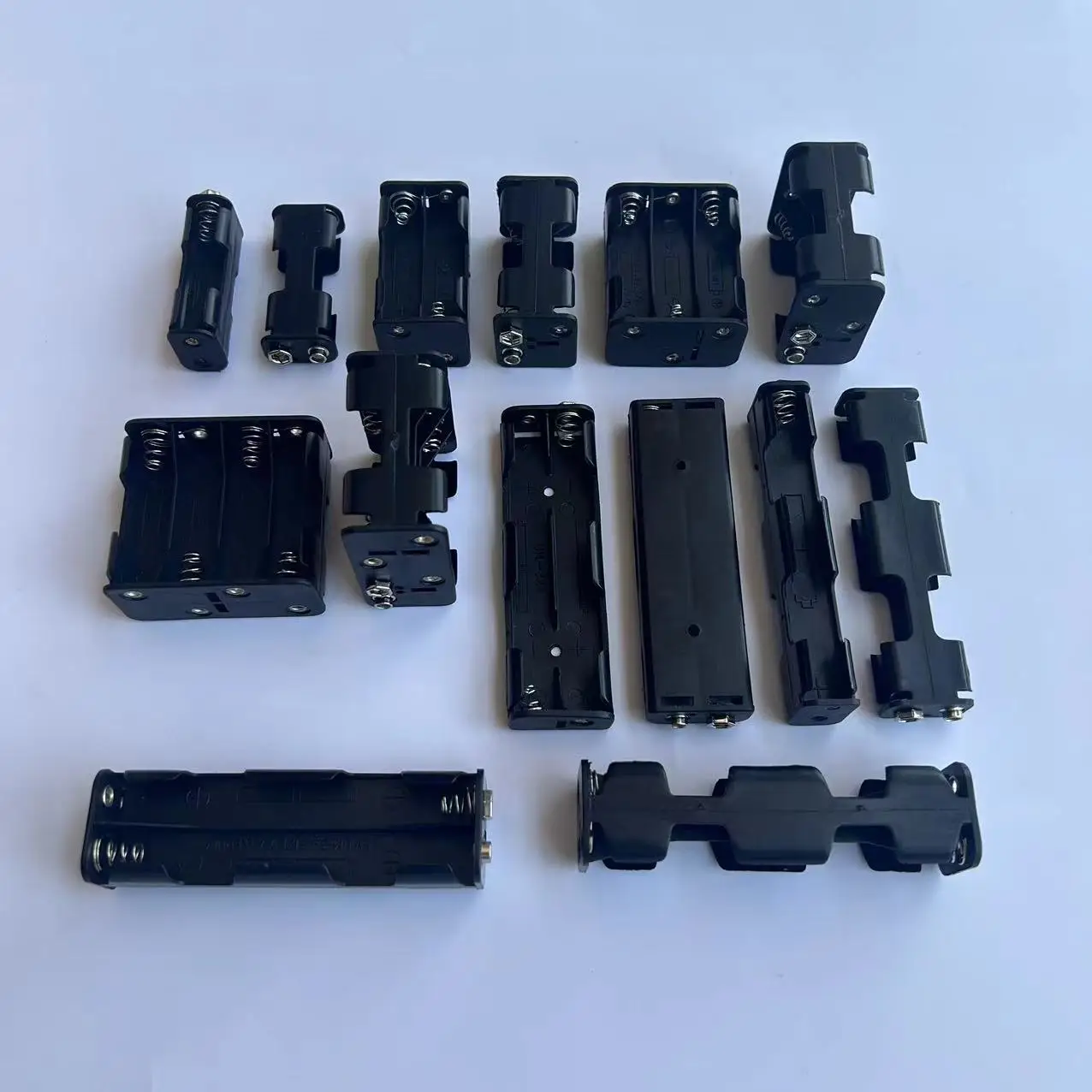 2/4/6/8 Slot AA Battery Holder With 9V Male And Female Buckle  AA Battery Box Series Connection DIY