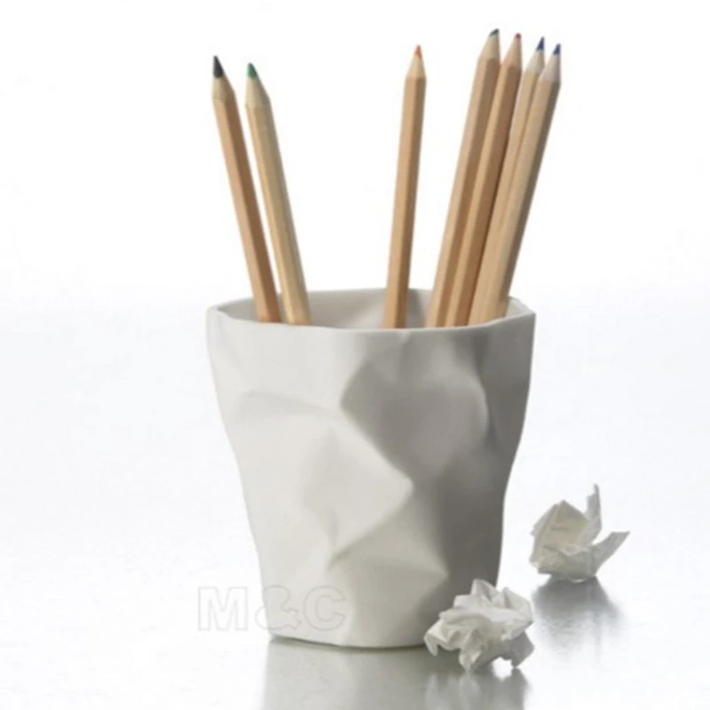 3 Color Pen Pencil Pin Gel Pen Ball Piont Pen Desk Decoration Organizer Stationery Holder, Pen Holder,Flower Pot image 4