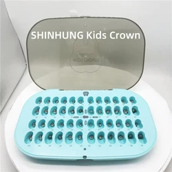 Dental Preformed Kids Stainless Steel Primary Molar Crowns Kit 48Pcs Pediatric Teeth Crown Dentistry Materials SHINHUNG Korea