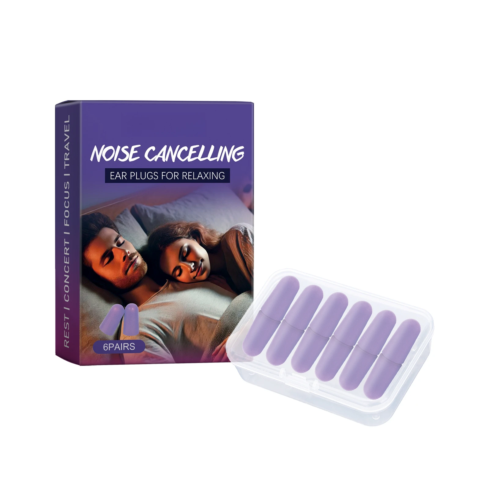 

Sleep care earplugs to help improve sleep quality Daily portable sleep care