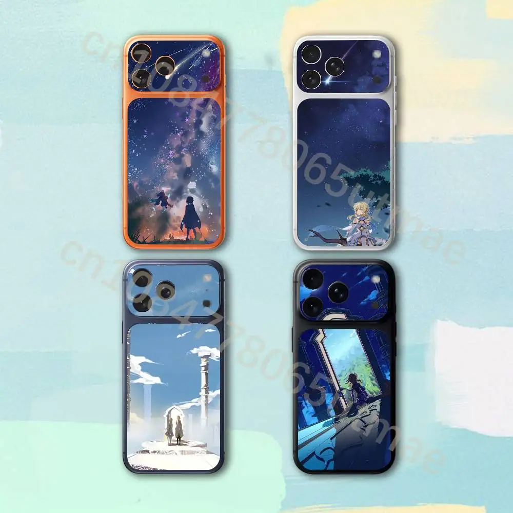 

G-Genshin Impact For Apple iPhone 17Pro,17Pro Max Battry Back Cover with Camera Decal Skin Rear Protective Sticker Film